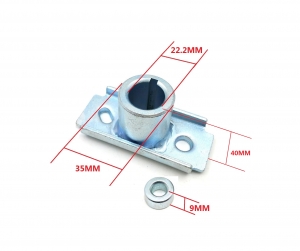 Piasta noża do kosiarki 97-06 40 mm / fasolka 7 mm na 13 mm, otwór Ø 10 mm + podkł. reg.