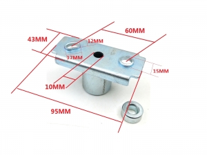 Piasta noża do kosiarki 97-07 45 mm / fasolka 8 mm na 14 mm, otwór Ø 10 mm + podkł. reg.